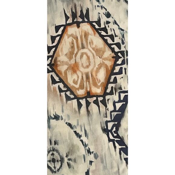 One of a Kind Silk Scarf Manufacture Sample - Vialegeno Disegni Italy 18" x 32" - Picture 4 of 10